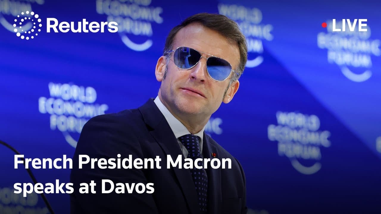 LIVE: French President Emmanuel Macron's special address at Davos ...