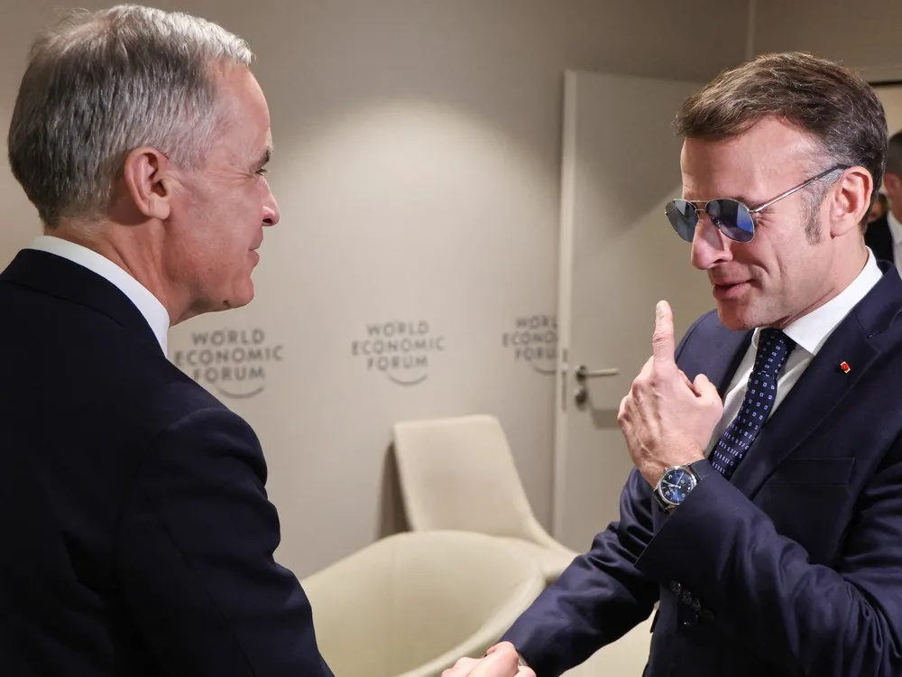 Why Emmanuel Macron wore sunglasses at Davos