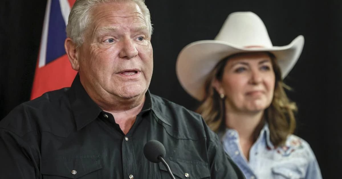 Doug Ford demands Danielle Smith denounce Alberta separatists: 'Either you’re with Canada or you’re not'