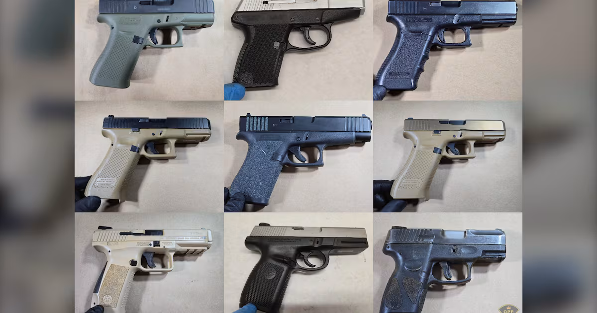 London police and OPP seize 31 U.S.-sourced crime guns and 12.5 kg of fentanyl